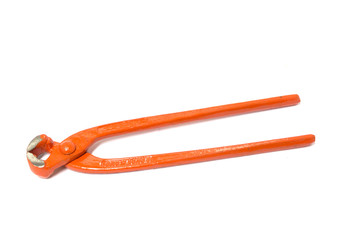 pliers on white background