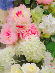 Abstract background of flowers. Close-up