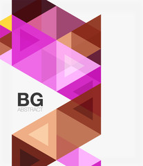 Fototapeta premium Vector abstract colorful triangle repetition