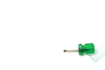 Screwdriver on white background