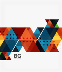 Triangles abstract background