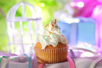 cake with buttercream celebration