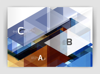 Abstract a4 brochure print template