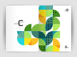 Abstract a4 brochure print template