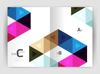 Fototapeta premium Abstract a4 brochure print template