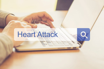 SEARCH WEBSITE INTERNET SEARCHING HEART ATTACK CONCEPT