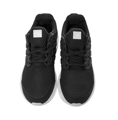 Black unbranded sneakers.