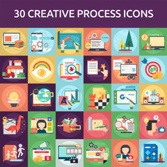 Creative Process Icon Set