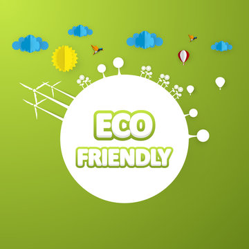 Eco Friendly Label Vector Design