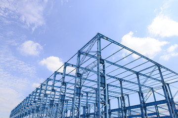 Steel structure workshop, is under construction