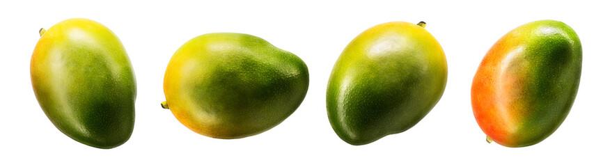 Fresh mango fruit isolated on white background