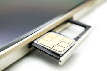 SIM Slot am Smartphone