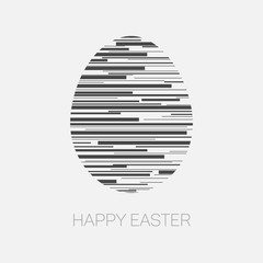 Happy Easter - minimalist easter card