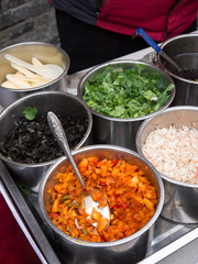 屋台 料理の材料