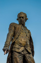 Statue de l'amiral de Grasse, à Grasse, France.