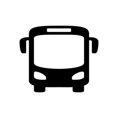 Fotobehang Bus icon © kirill