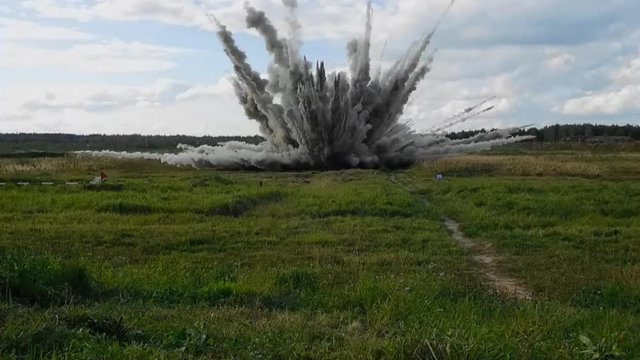 Stunt man on fire during filmming of explosion