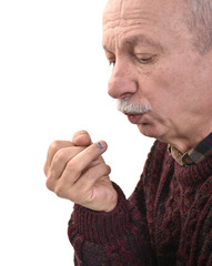 Elderly man with subungual hematoma