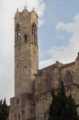 Fototapeta na wymiar medieval castle tower