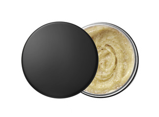 Body scrub isolated on white 