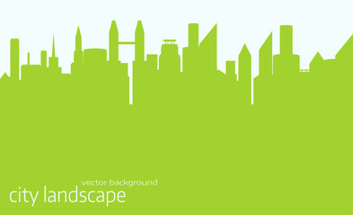 Fototapeta premium City landscape vector background