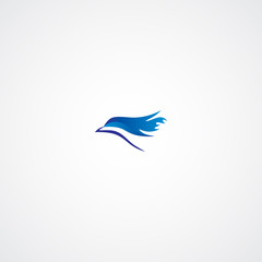 Head Eagle Flying Logo