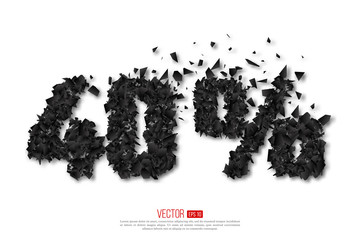 40 percent abstract sale sign.