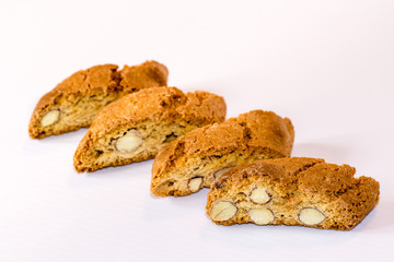 Slices of almond bisquits