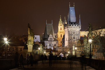 Fototapeta na wymiar Nachtfotos in Prag