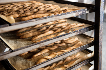 Fresh baked breadsticks