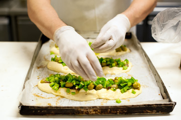 Process of making focaccia