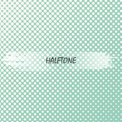 Abstract halftone dots background. Vector grunge pattern.