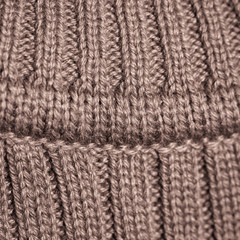 Knitted fabric wool texture close up