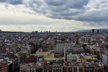 Fototapeta premium Aerial view of Barcelona 