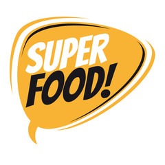 superfood retro speech balloon