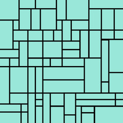 abstract squares pattern on a light blue background