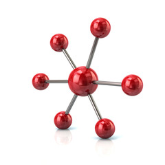 Obraz premium Business red network icon