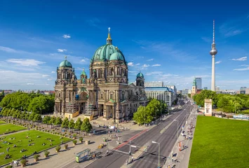 Poster Berlin Cathedral with TV tower in summer, Berlin, Germany © JFL Photography