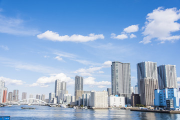 Naklejka premium ベイエリアの高層マンション