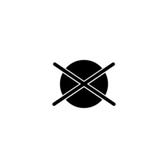 do not dry clean laundry icon simple black on white
