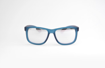 Modern sunglasses blue color