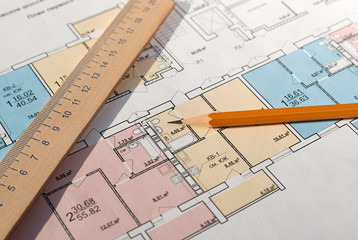 In the drawing are pencil and roulette