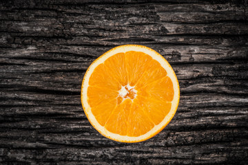 oranges fruits on wooden background