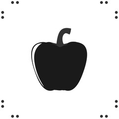 Peppers. Salad pepper. Paprika. Bell peppers icon.