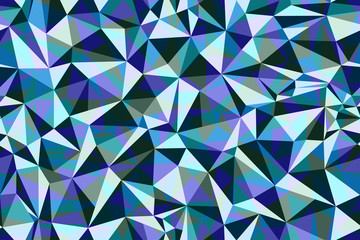 Fototapeta na wymiar Multicolor blue polygonal seamless background