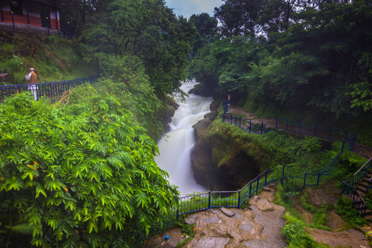 August 20, 2014 - Devi's Fall waterfall in Pokhara, Nepal