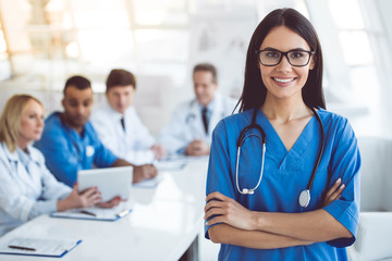 Fototapeta premium Medical doctors at the conference