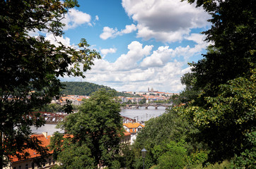 Fototapeta na wymiar Czech Republic. Prague. Bridges in Prague on the Vltava river.