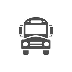 Bus school icon on a white background