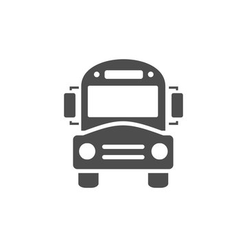 Bus school icon on a white background